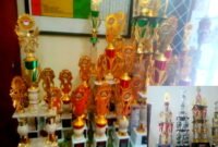 Sejumlah trofy yang diraih SD Negeri Wado ternyata ditebus dengan anggaran tidak sedikit (Dok.Hariansumedang.com/Tatang Tarmedi)