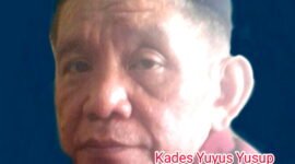 Kades Cihanjuang, Yuyus Yusup, tampak kebingungan wilayah desanya langganan banjir (Dok.Hariansumedang.com (Tatang Tarmedi)