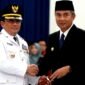 Yudia Ramli Kepala Pusat Penerangan  Kementerian Dalam Negeri ini dilantik Pj Gubernur Jabar Bey Machmudin di Gedung Sate./ Sumedang kab.go.id )