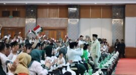 Presiden RI terpilih Prabowo Subianto menghadiri acara 'Forum Legislator PKB' yang digelar di Grand Sahid Jaya, Jakarta. (Dok. Tim Media Prabowo)
