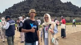 Delegasi dari Forum TBM Kab. Karawang, Kang Nurul Ilmi dari TBM Tepas Elmu, Kec. Jayakerta dan Lala Agustina dari TBM Tunas Makrifat, Kec. Batujaya, Kab. Karawang.